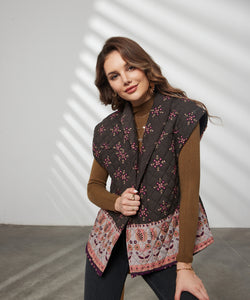NILA QUILTED GILET - MULTI