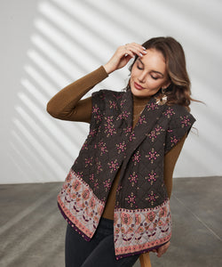 NILA QUILTED GILET - MULTI