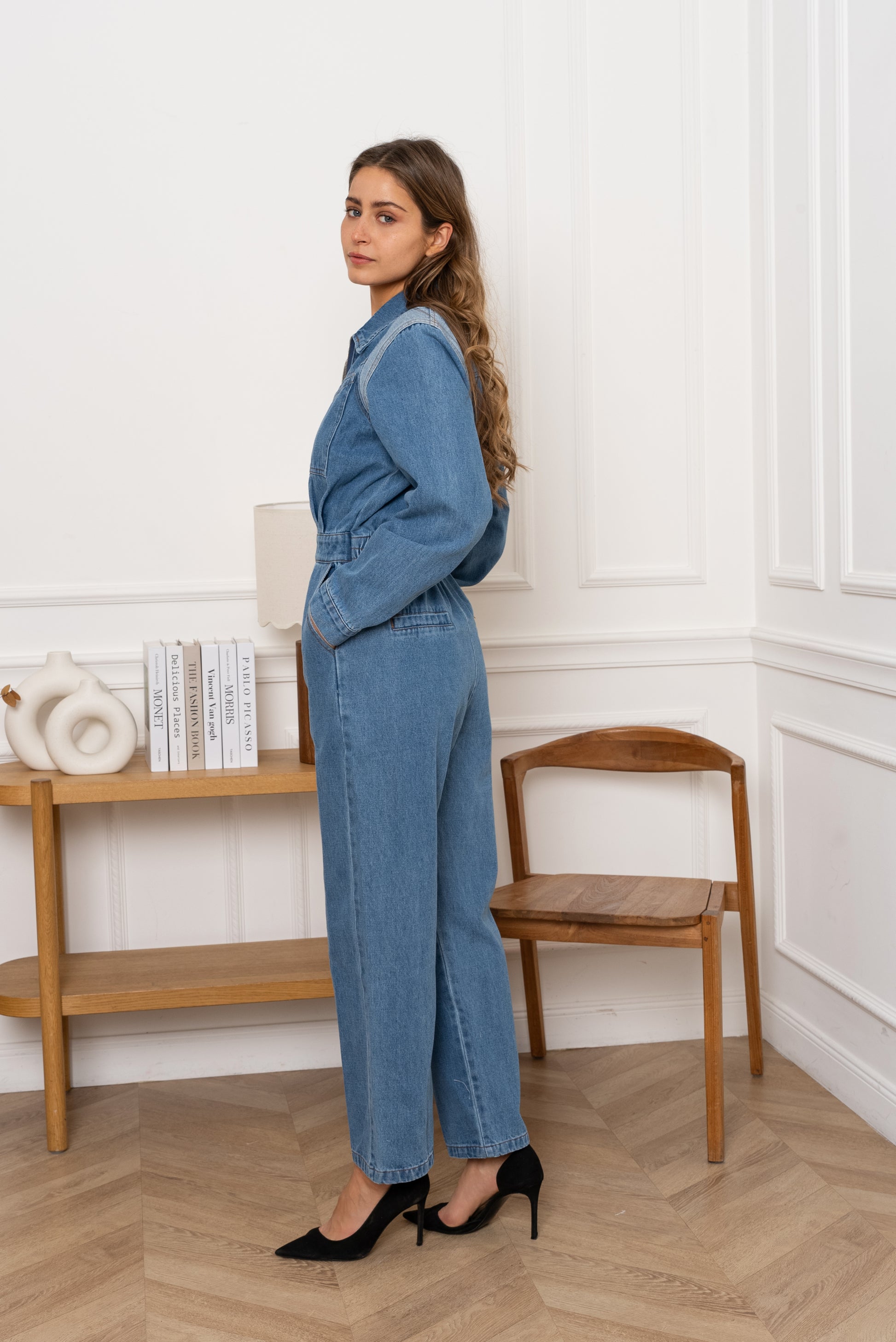 KATJA DENIM JUMPSUIT - BLUE