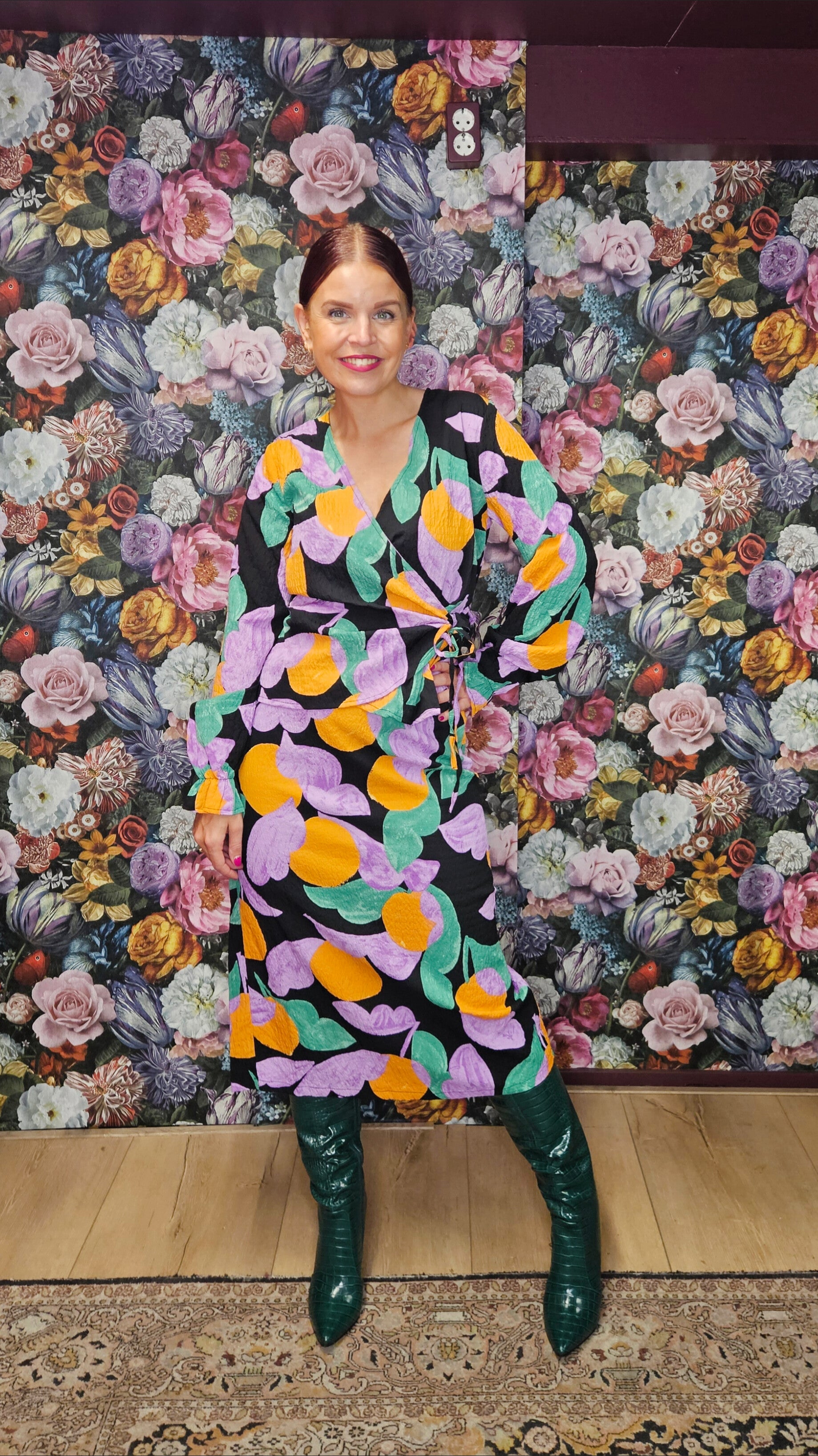 COMPAÑÍA FANTÁSTICA | APRICOT LS WRAP TOP - VIOLET