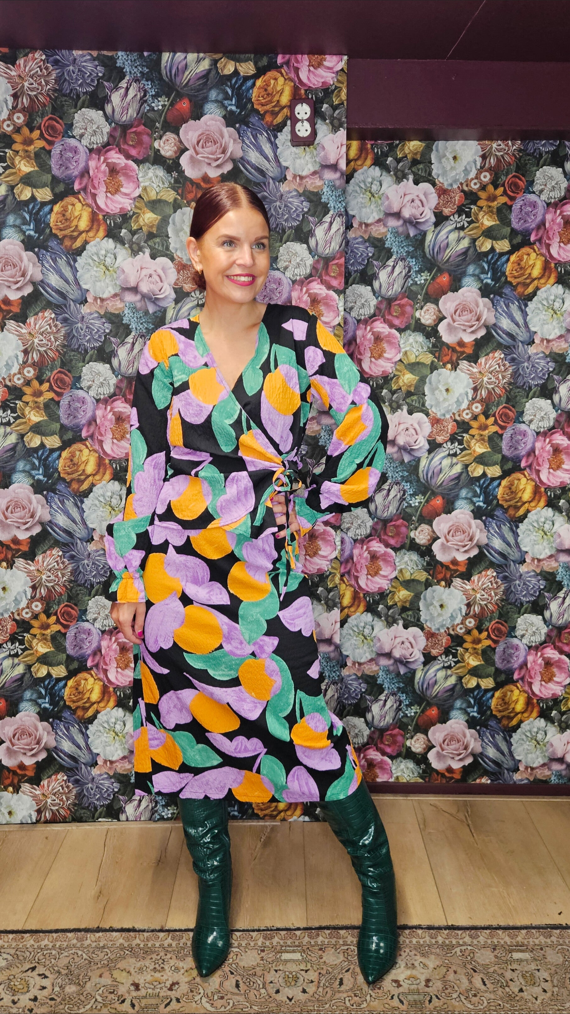 COMPAÑÍA FANTÁSTICA | APRICOT LS WRAP TOP - VIOLET