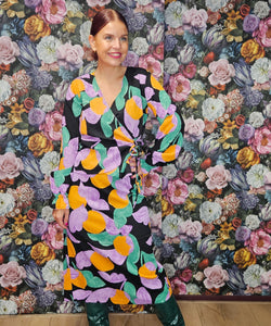 COMPAÑÍA FANTÁSTICA | APRICOT LS WRAP TOP - VIOLET