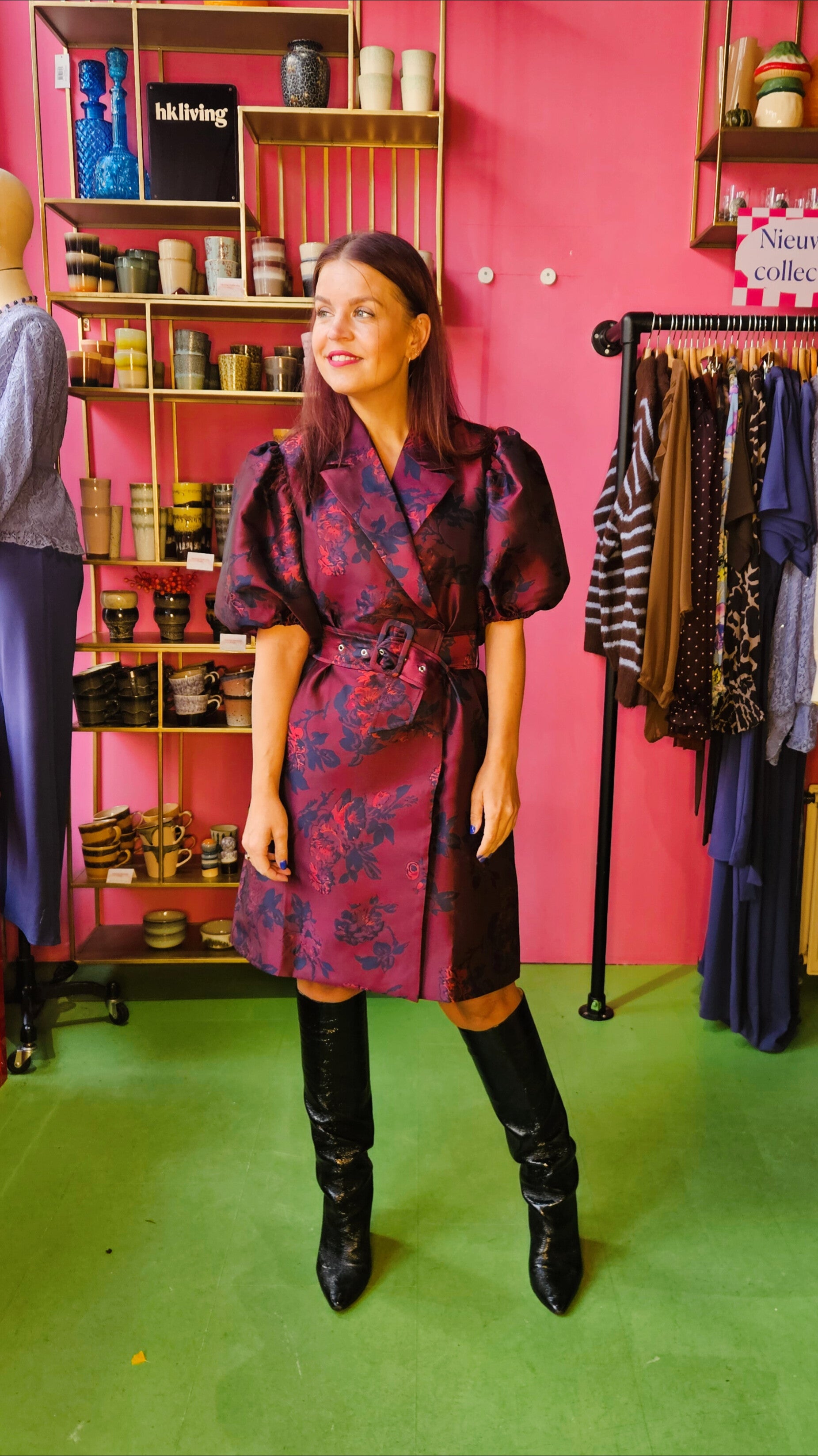 Y.A.S | ANKI 2/4 WRAP DRESS - PORT ROYALE