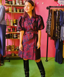 Y.A.S | ANKI 2/4 WRAP DRESS - PORT ROYALE