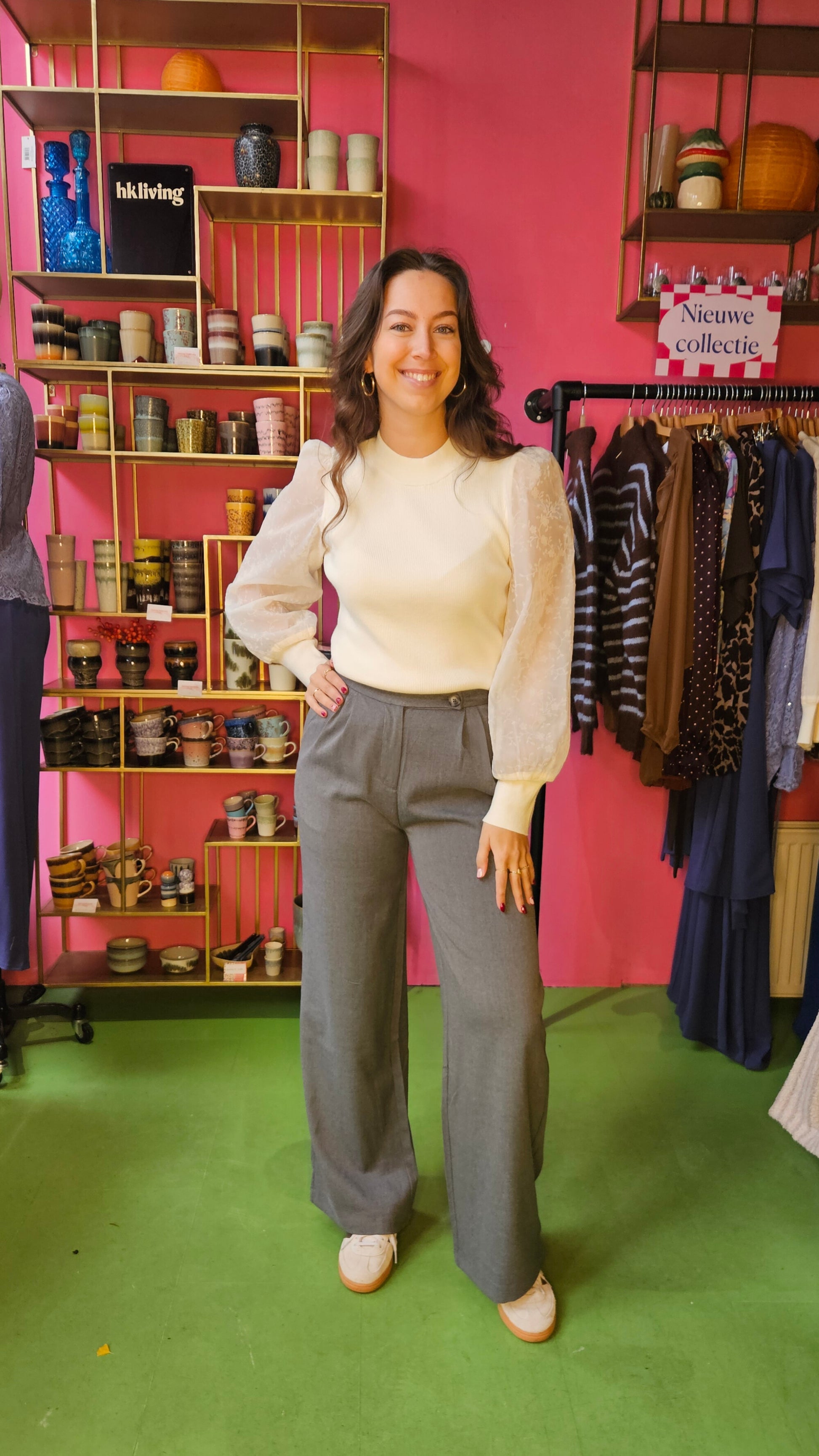 GRANULADO TROUSERS - GREY