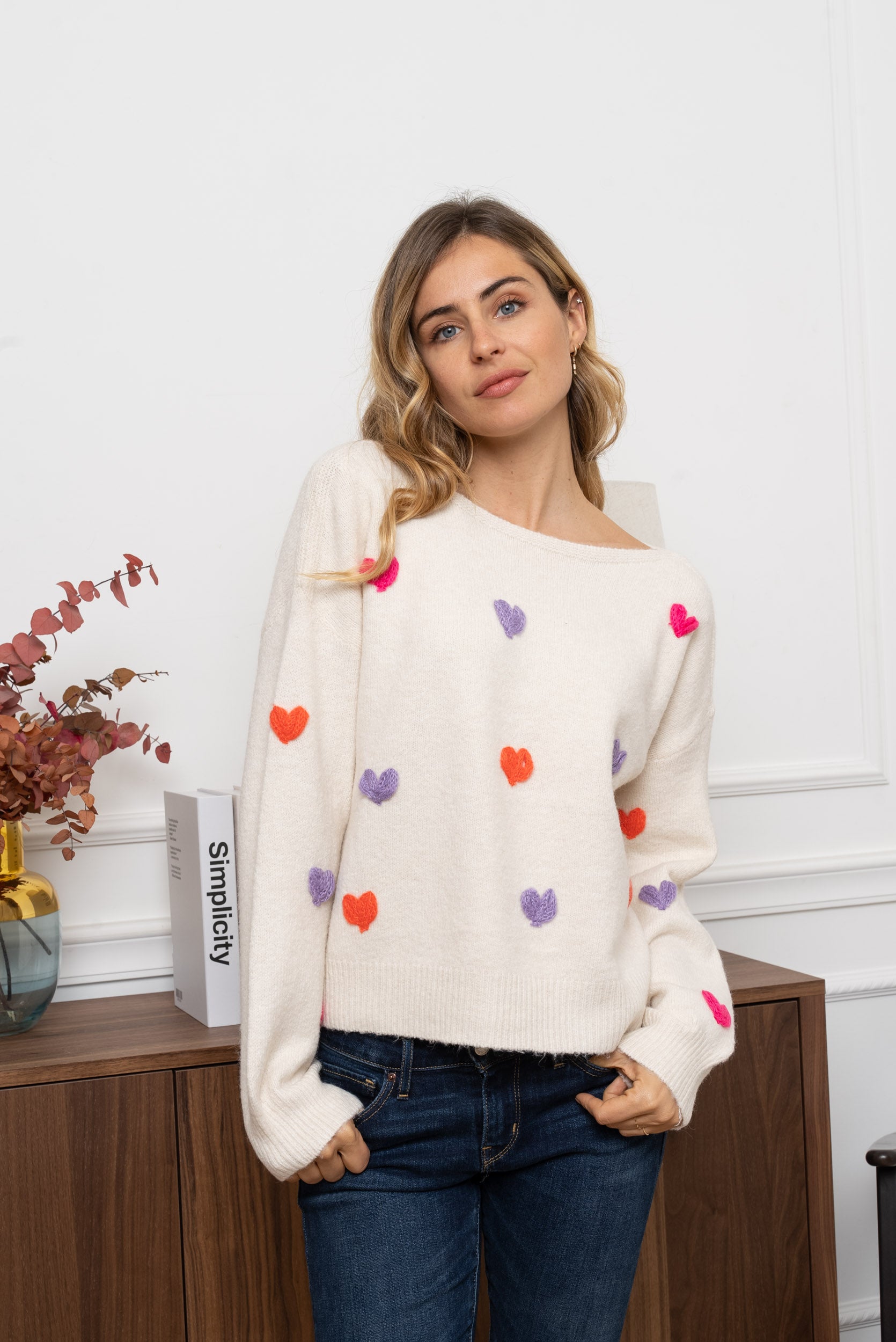 ALL ABOUT HEARTS KNIT - BEIGE