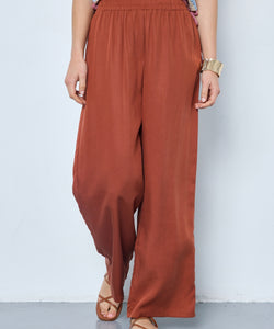 KATE LYOCELL PANTS - RUST