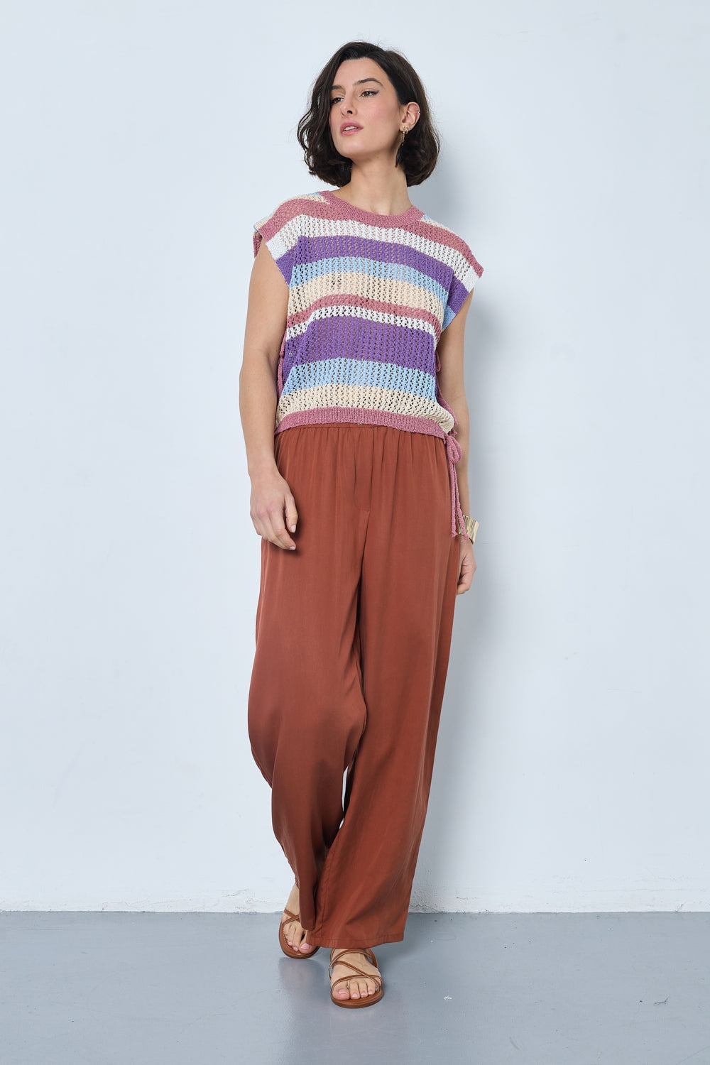 KATE LYOCELL PANTS - RUST