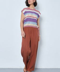 KATE LYOCELL PANTS - RUST