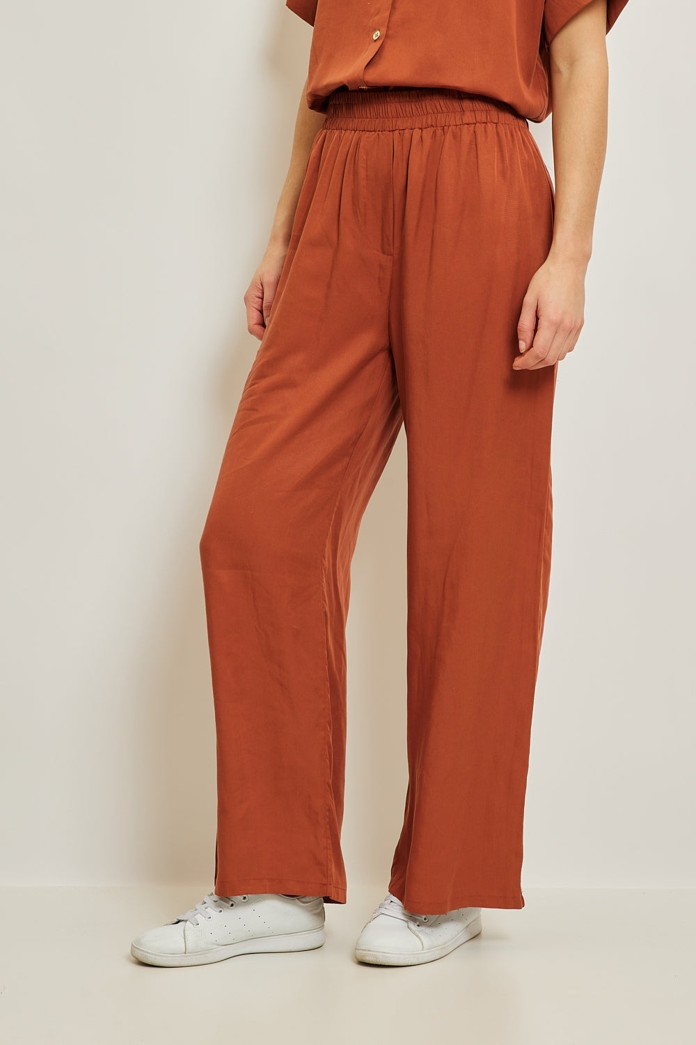 KATE LYOCELL PANTS - RUST