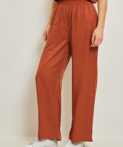 KATE LYOCELL PANTS - RUST