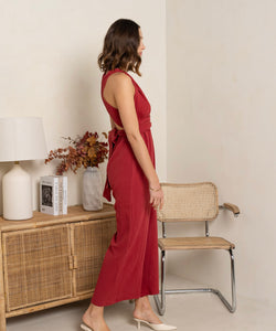 INFINITY JUMPSUIT - BRICK RED