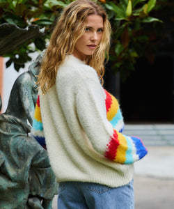 LOVING RAINBOW KNIT - ECRU