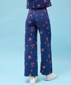 VONNI DENIM JEANS - NAVY/PINK