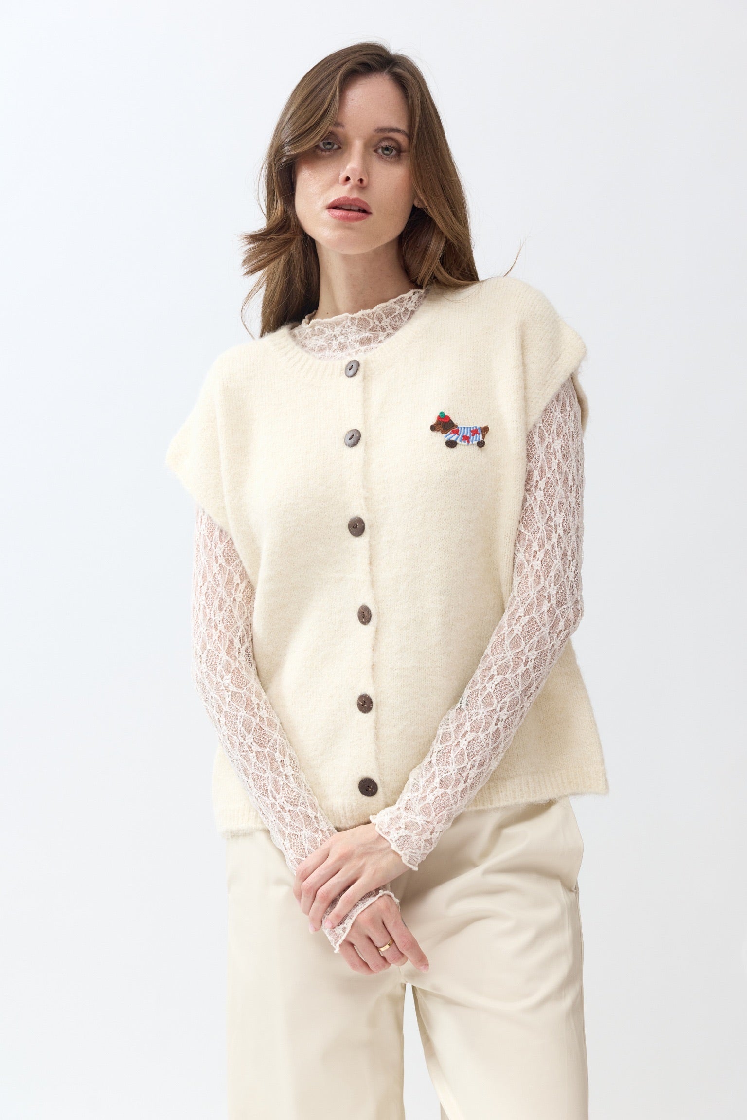 JESSIE SPENCER KNIT - ECRU