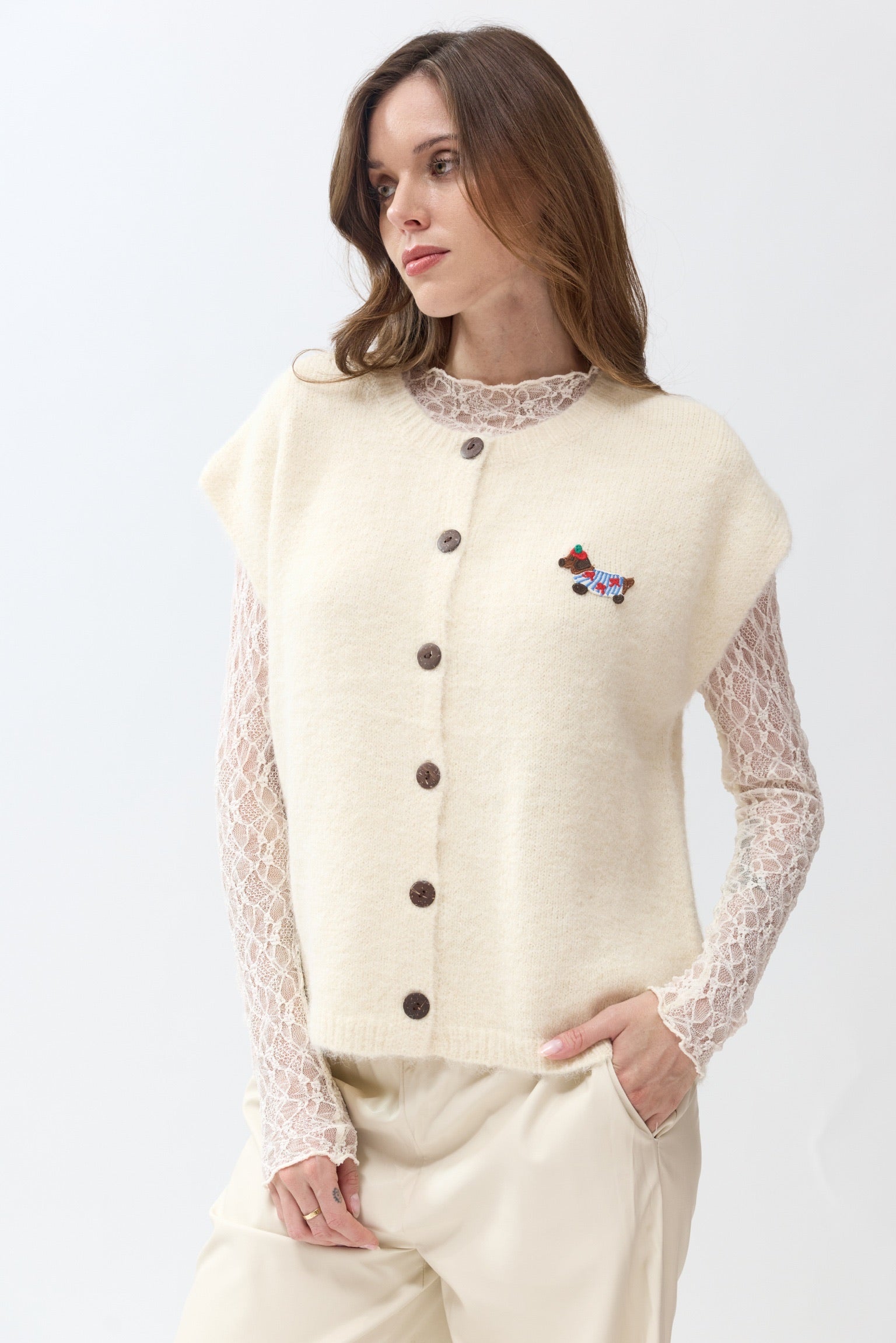 JESSIE SPENCER KNIT - ECRU