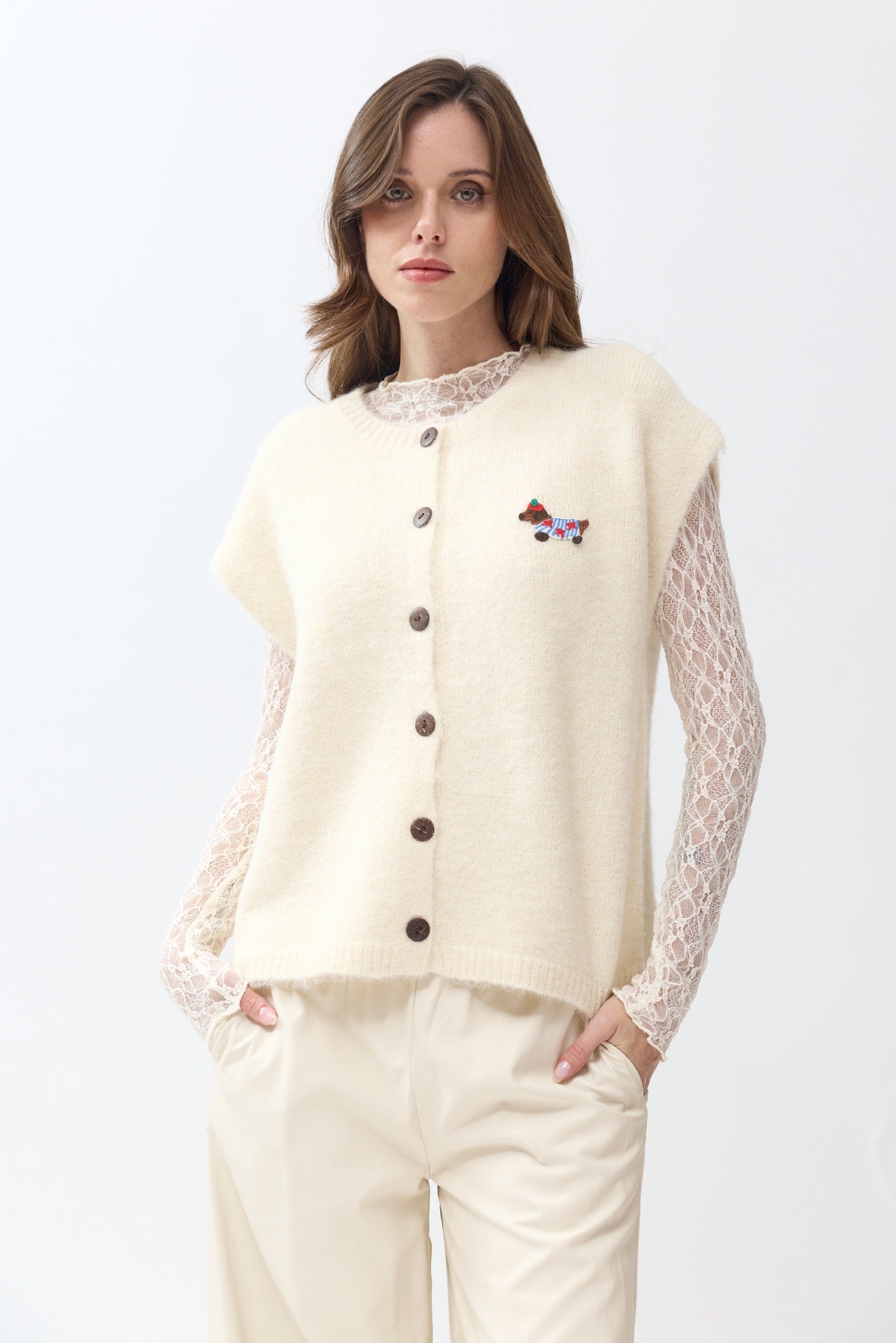 JESSIE SPENCER KNIT - ECRU