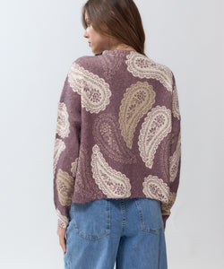 GUILLARD PAISLEY KNIT - COFFEE FUDGE