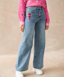 TRIPLE HEARTS JEANS - BLUE