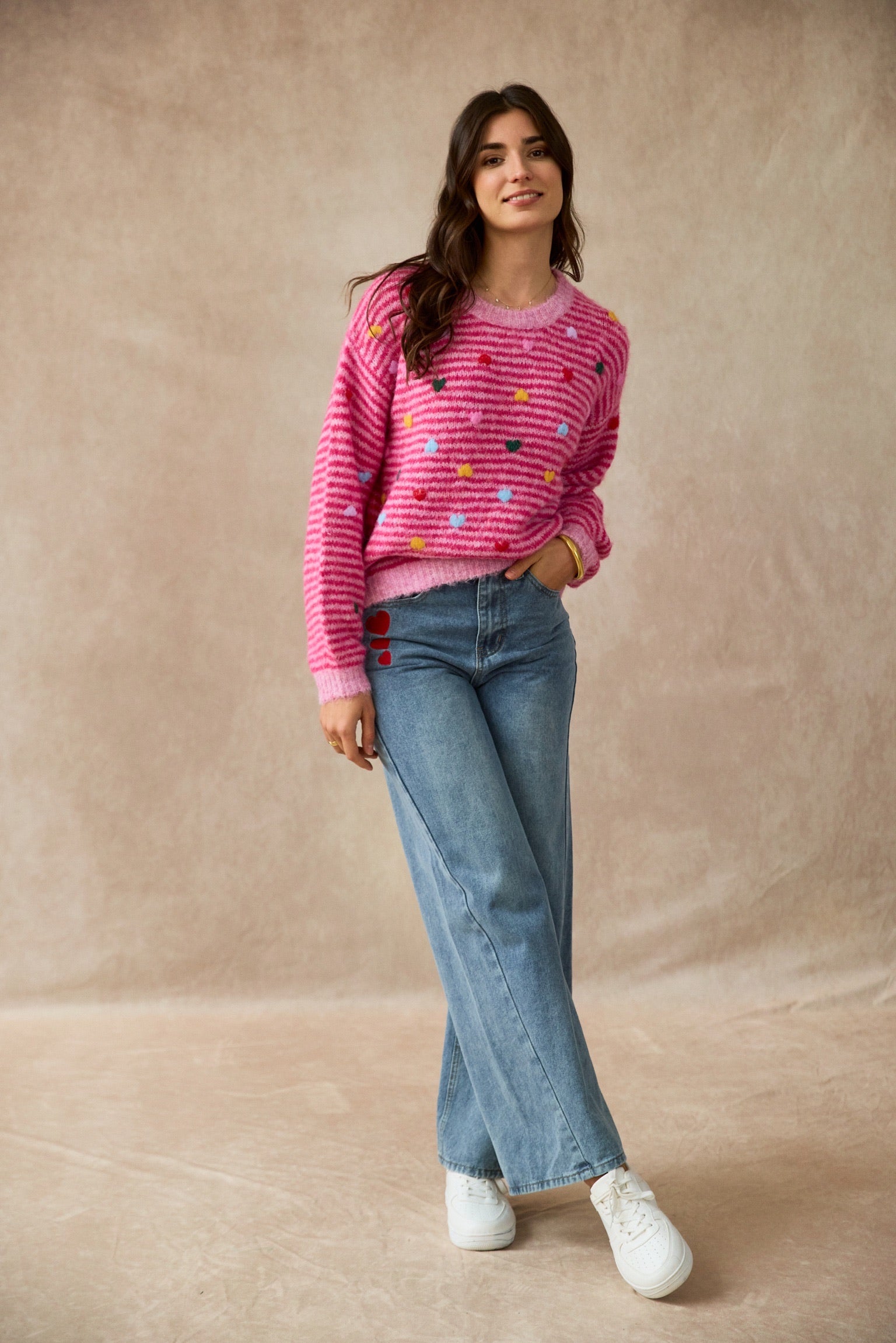 TRIPLE HEARTS JEANS - BLUE
