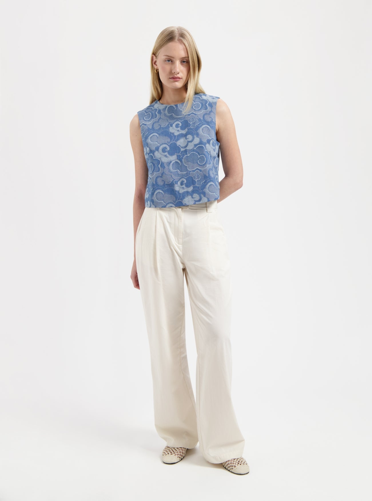 NOUS SOMMES LABELS | MIRA SL TOP - BLUE