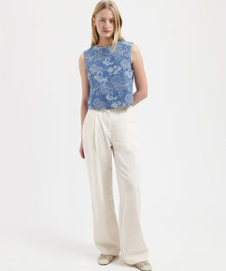 NOUS SOMMES LABELS | MIRA SL TOP - BLUE