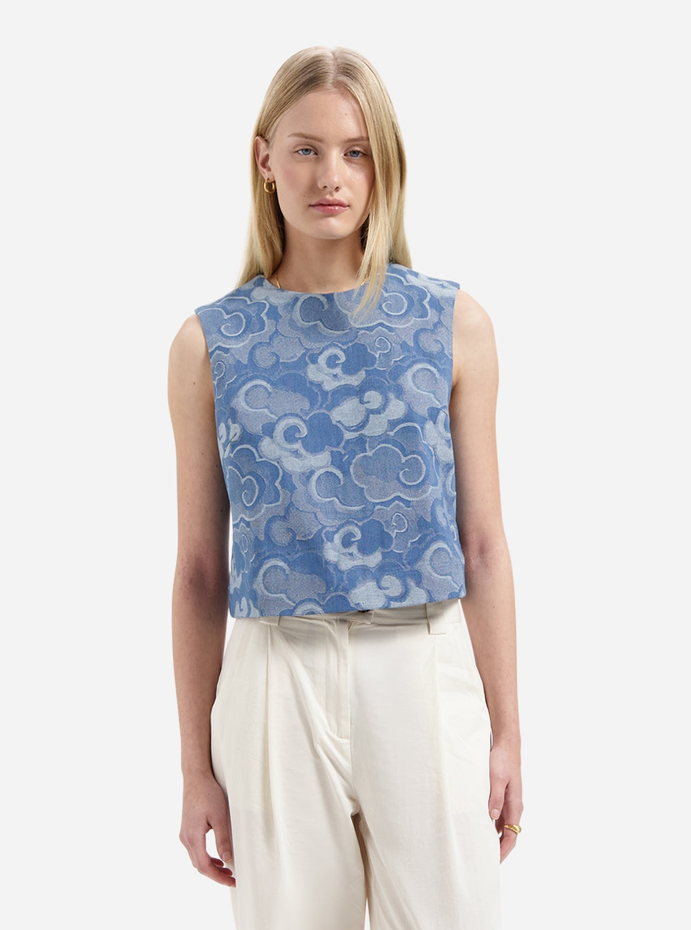 NOUS SOMMES LABELS | MIRA SL TOP - BLUE