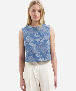 NOUS SOMMES LABELS | MIRA SL TOP - BLUE