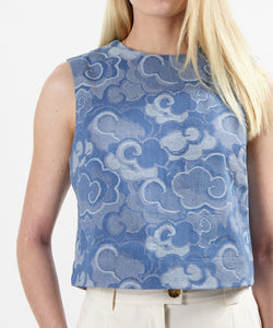 NOUS SOMMES LABELS | MIRA SL TOP - BLUE
