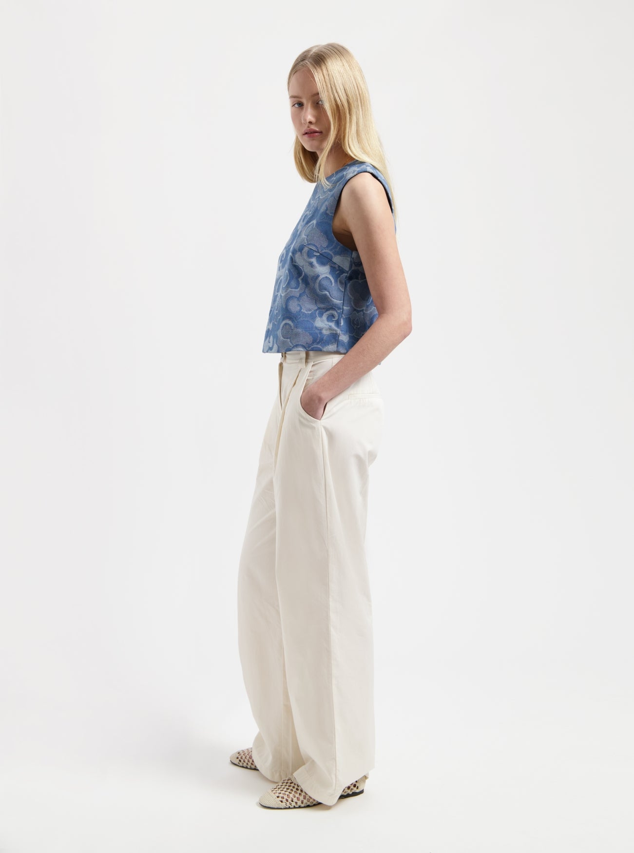 NOUS SOMMES LABELS | MIRA SL TOP - BLUE