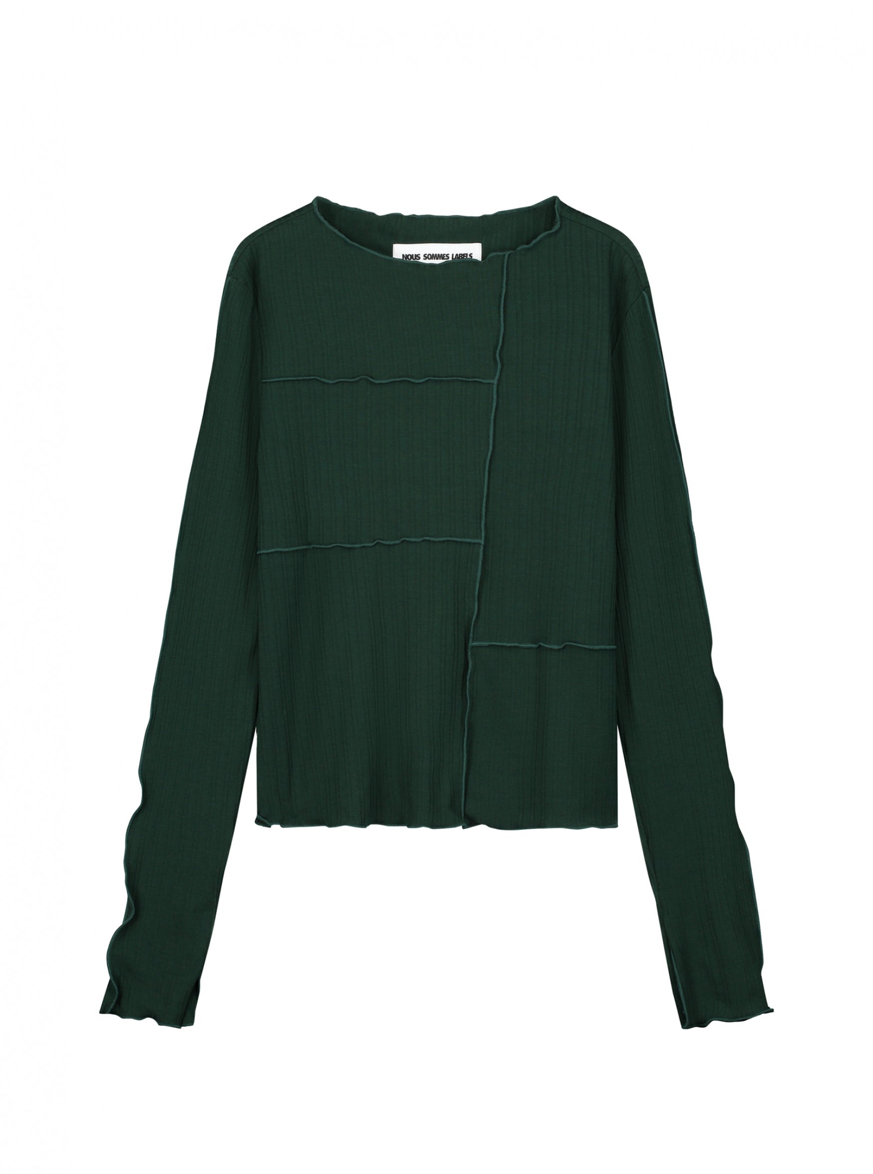 SHANNIE LS TOP - DARK GREEN