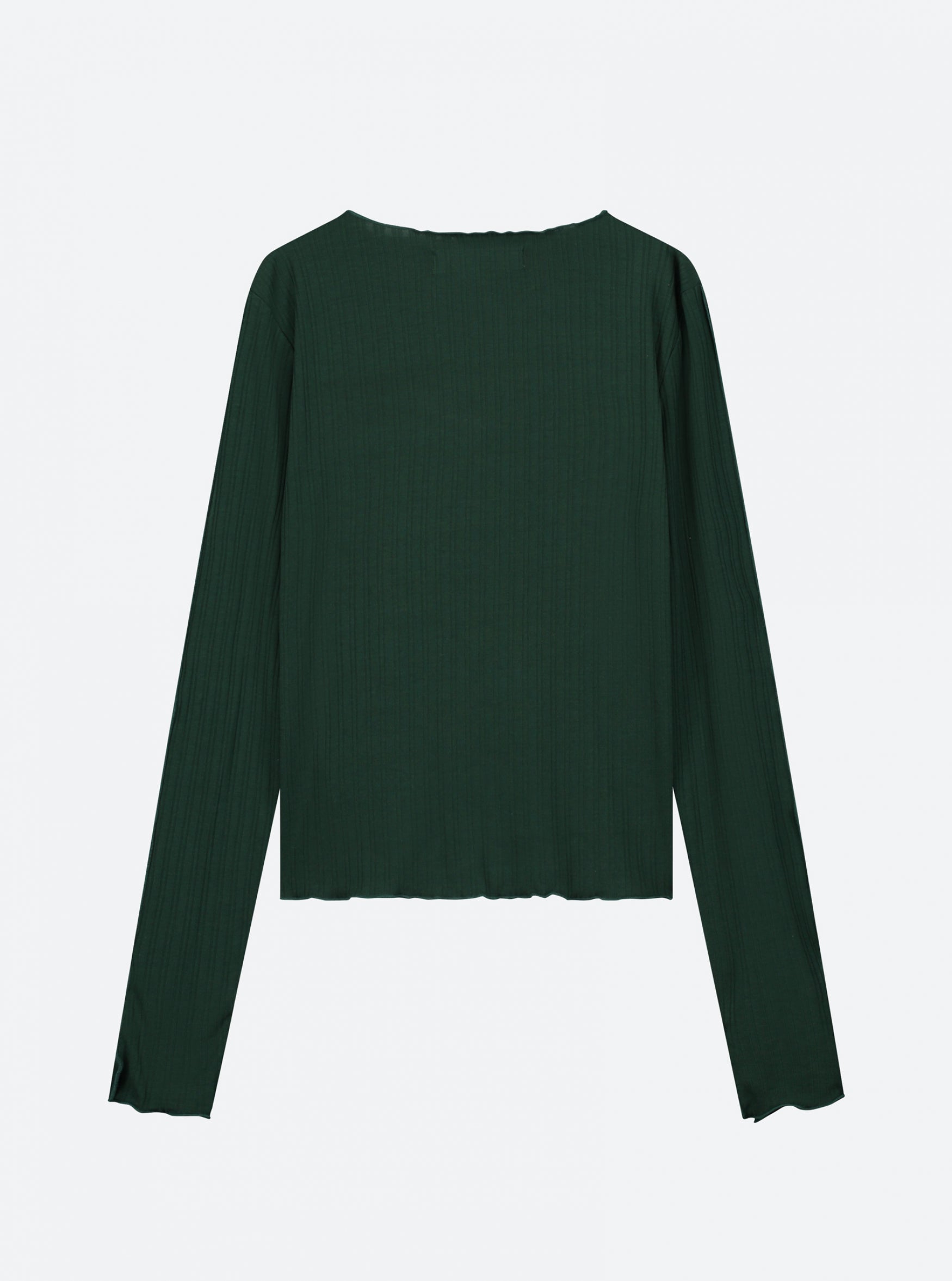 SHANNIE LS TOP - DARK GREEN