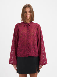 NOUS SOMMES LABELS | LOTTIE BLOUSE - BURGUNDY