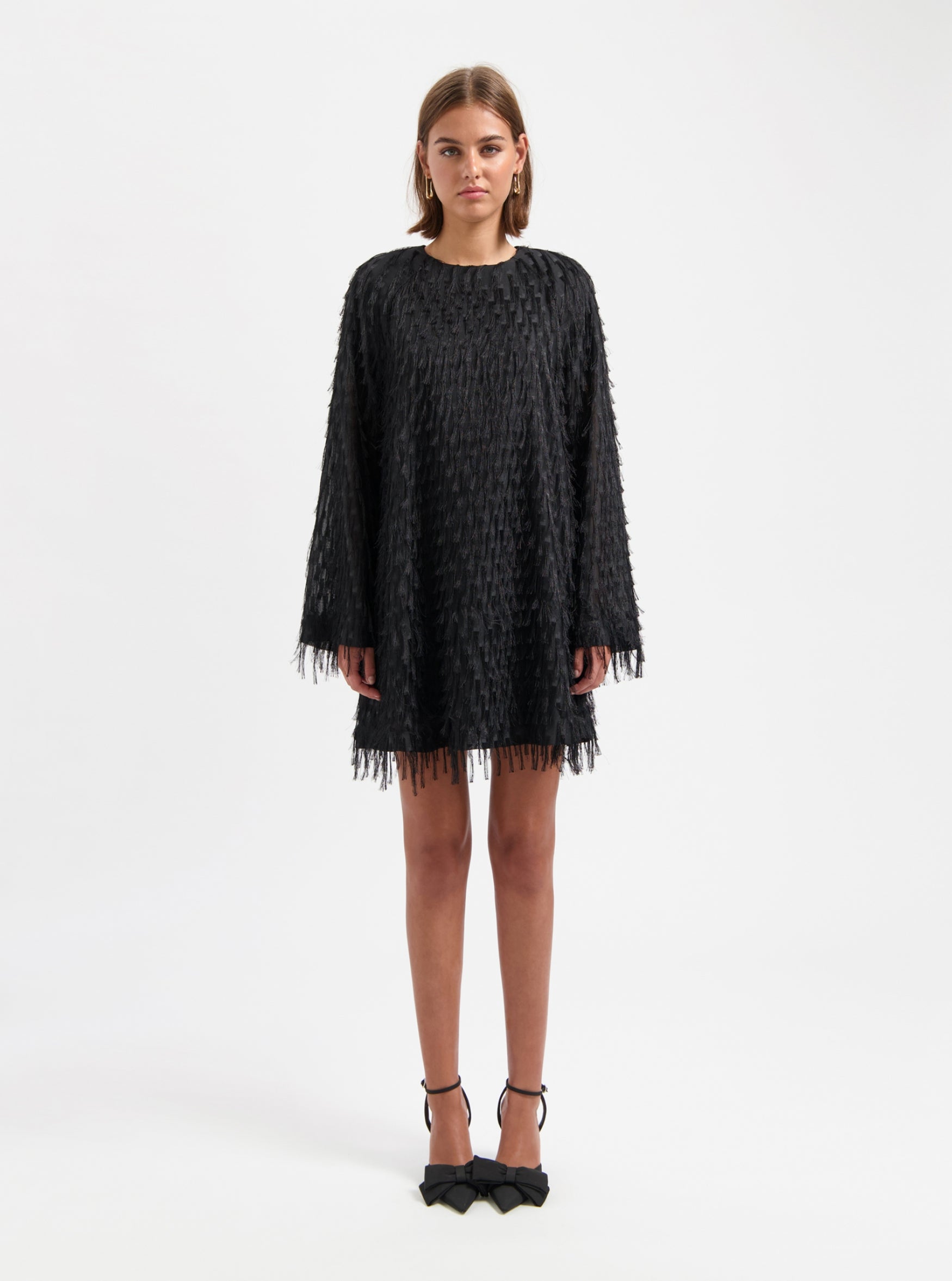 NOUS SOMMES LABELS | ELLIE FRINGE DRESS - BLACK