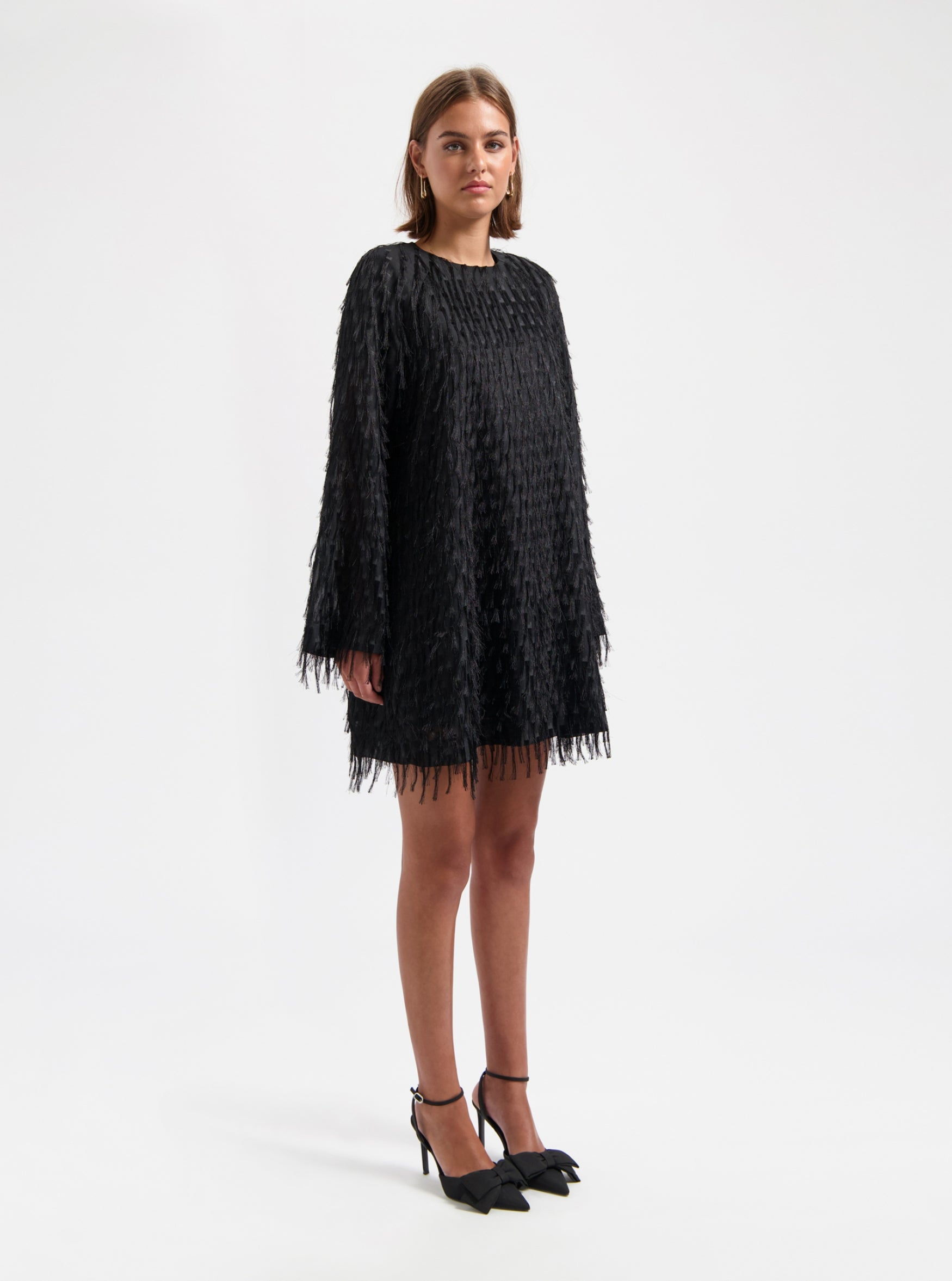 NOUS SOMMES LABELS | ELLIE FRINGE DRESS - BLACK