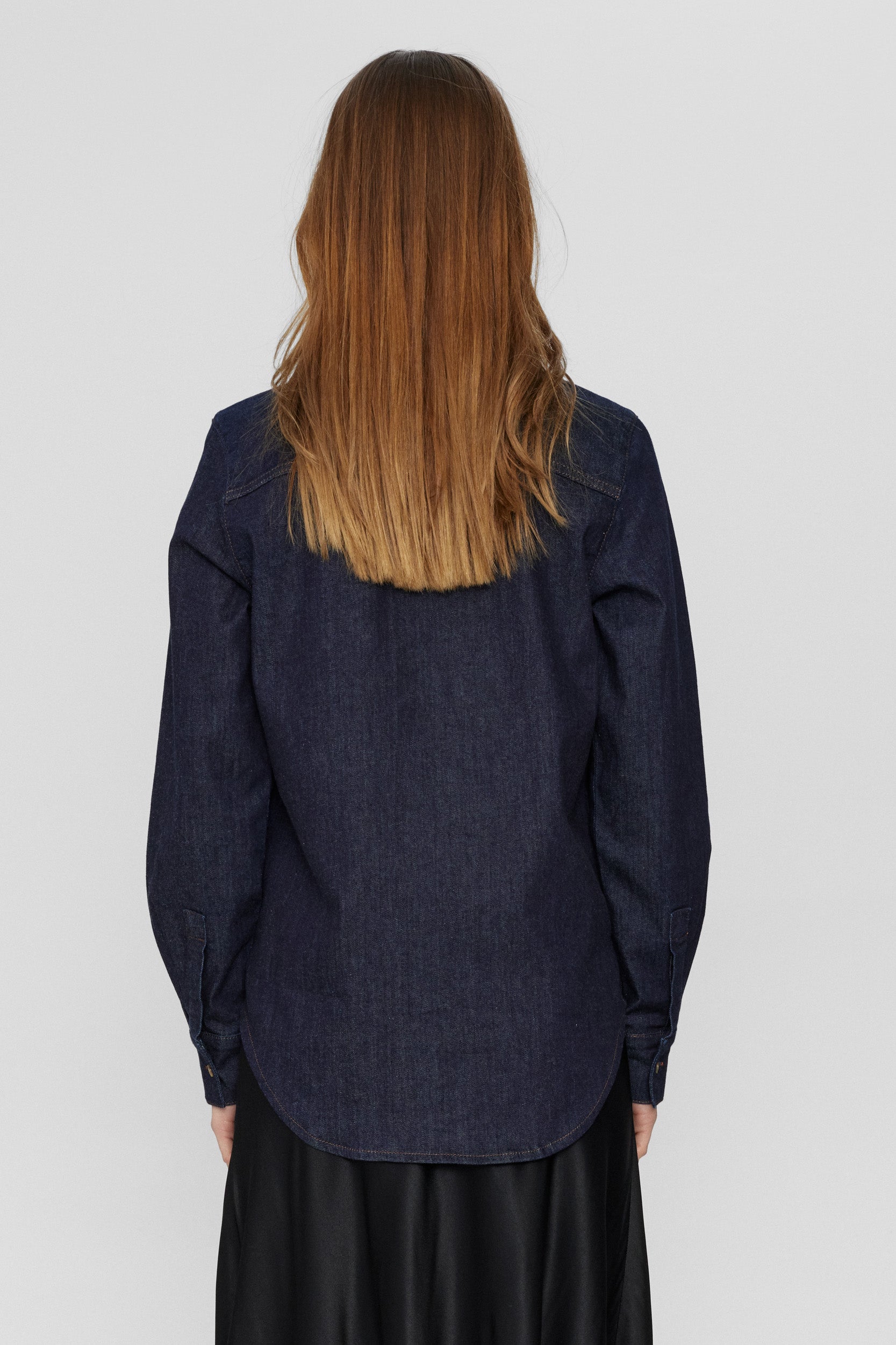 NUMPH | AMBER SHIRT - DARK BLUE DENIM