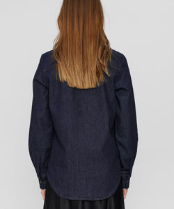 NUMPH | AMBER SHIRT - DARK BLUE DENIM