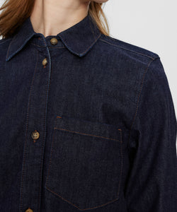 NUMPH | AMBER SHIRT - DARK BLUE DENIM