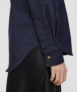 NUMPH | AMBER SHIRT - DARK BLUE DENIM