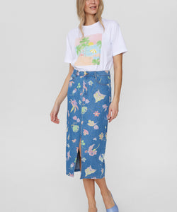 NUMPH | BILLY SKIRT - LIGHT BLUE DENIM