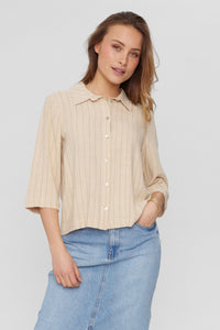 NUMPH | MAYANN SHIRT - SESAME MELANGE