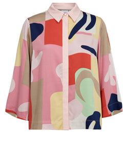 NÜMPH | ULRIKA SS SHIRT - FLAMINGO PINK
