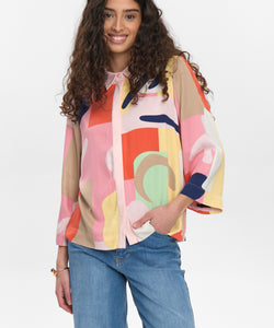 NÜMPH | ULRIKA SS SHIRT - FLAMINGO PINK