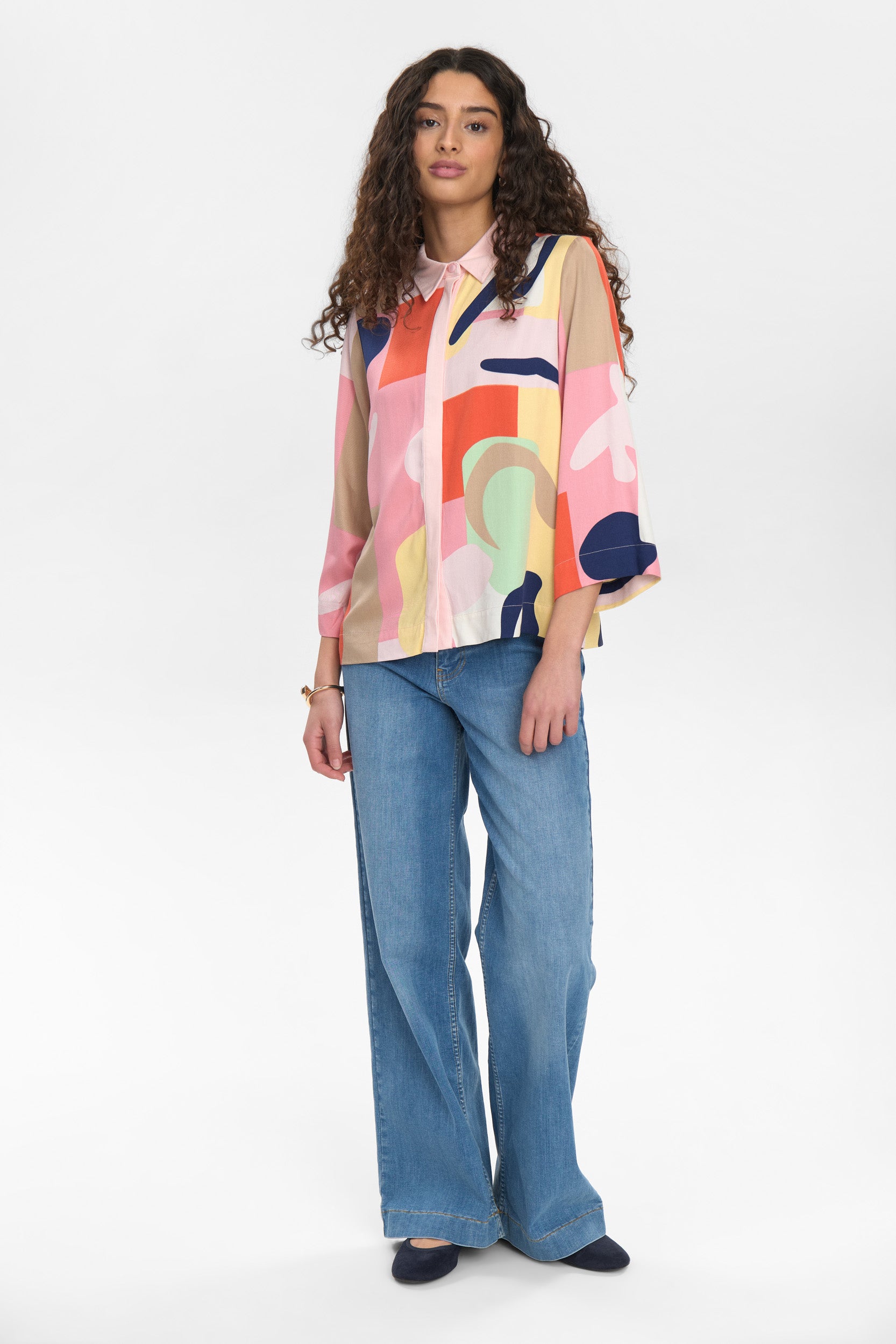 NÜMPH | ULRIKA SS SHIRT - FLAMINGO PINK
