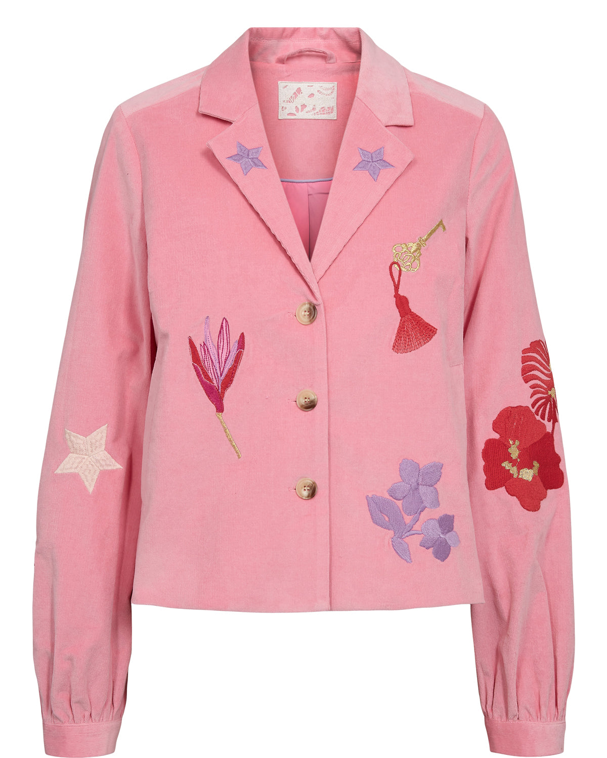 NÜMPH | JOANNA BLAZER WITH EMBELLISHMENT - PEONY