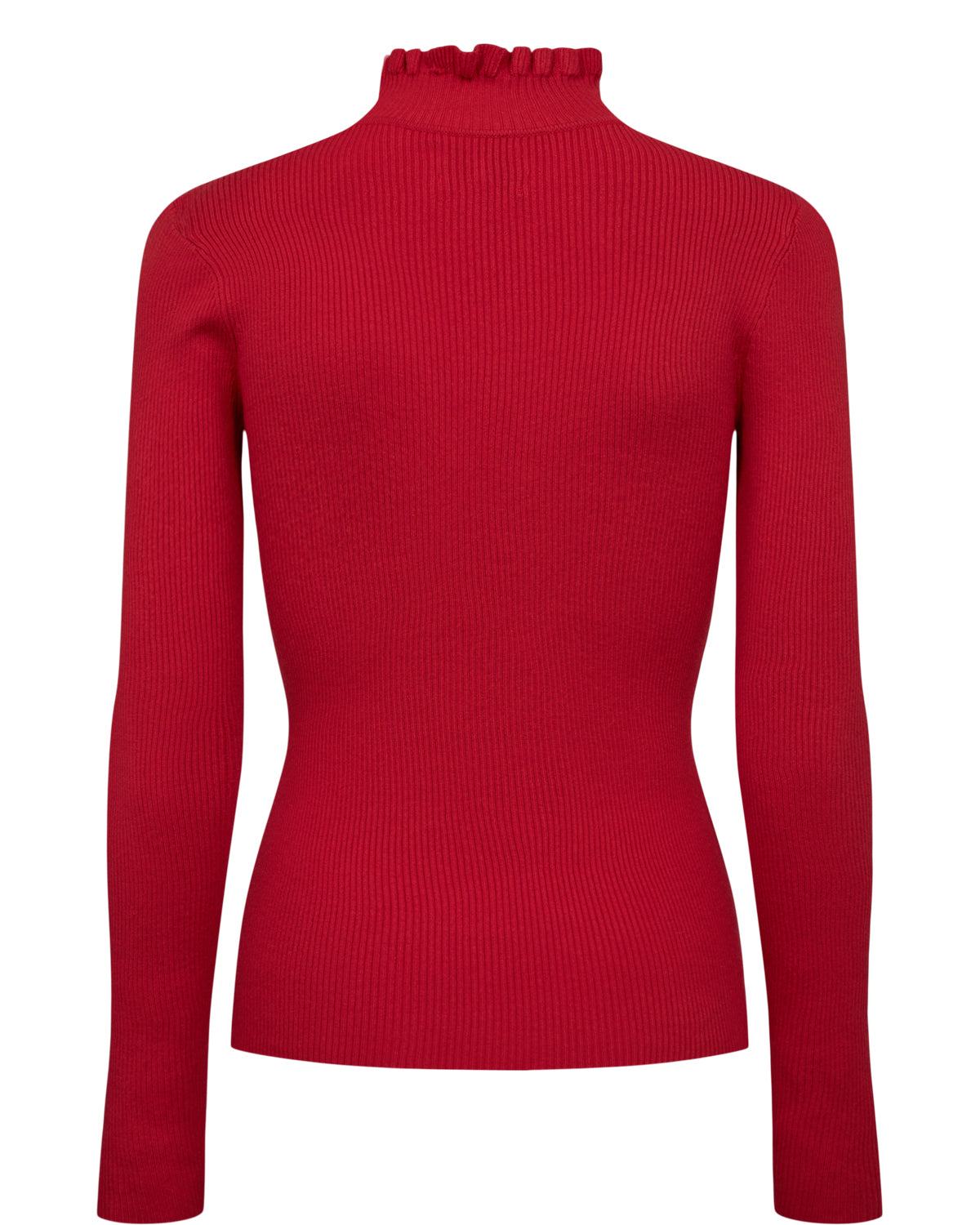 NUMPH | SIDANU HIGHNECK PULLOVER - HIGH RISK RED