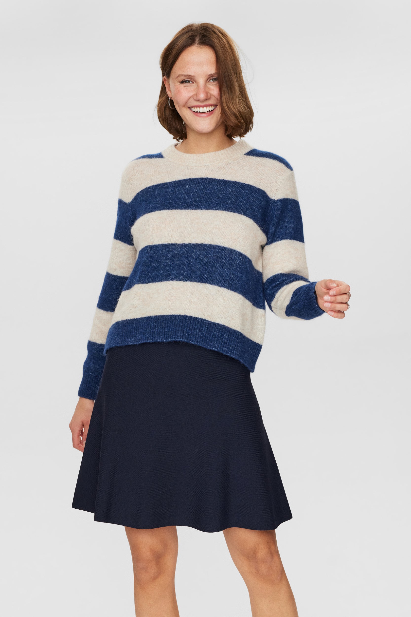 NUMPH | RIETTE PULLOVER - DRESS BLUES