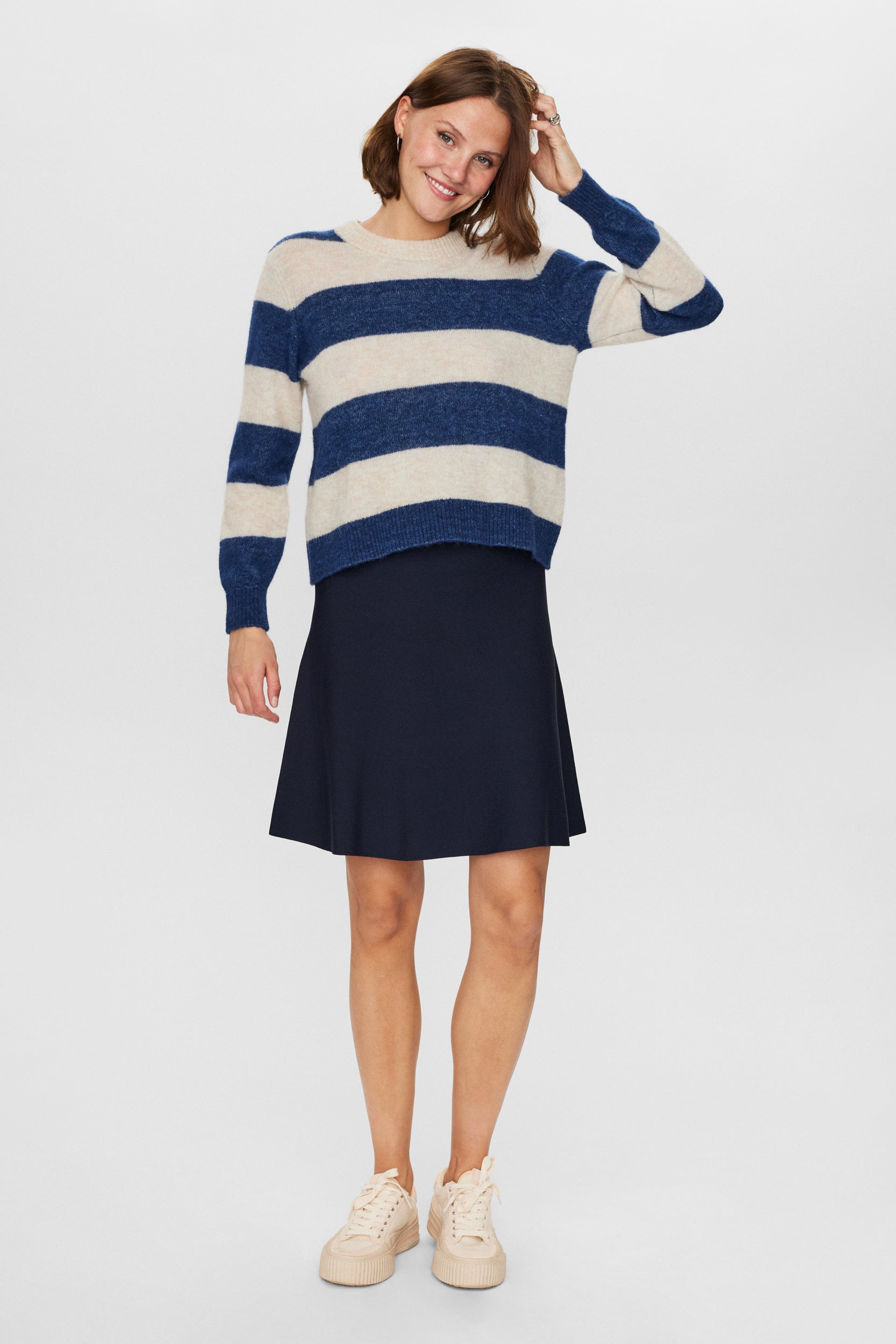 NUMPH | RIETTE PULLOVER - DRESS BLUES