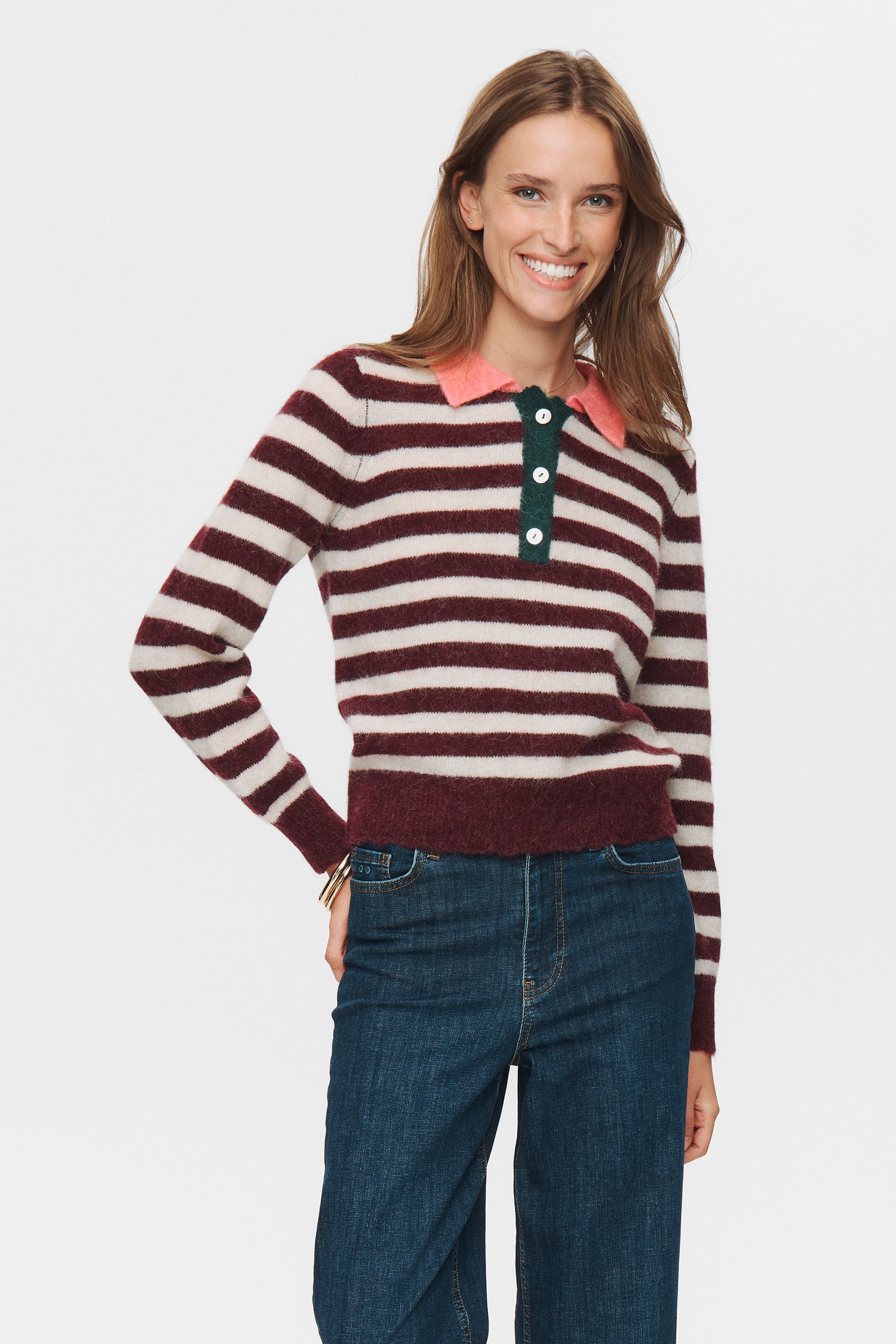 NÜMPH | CIARA RIETTE STRIPE PULLOVER - WINETASTING