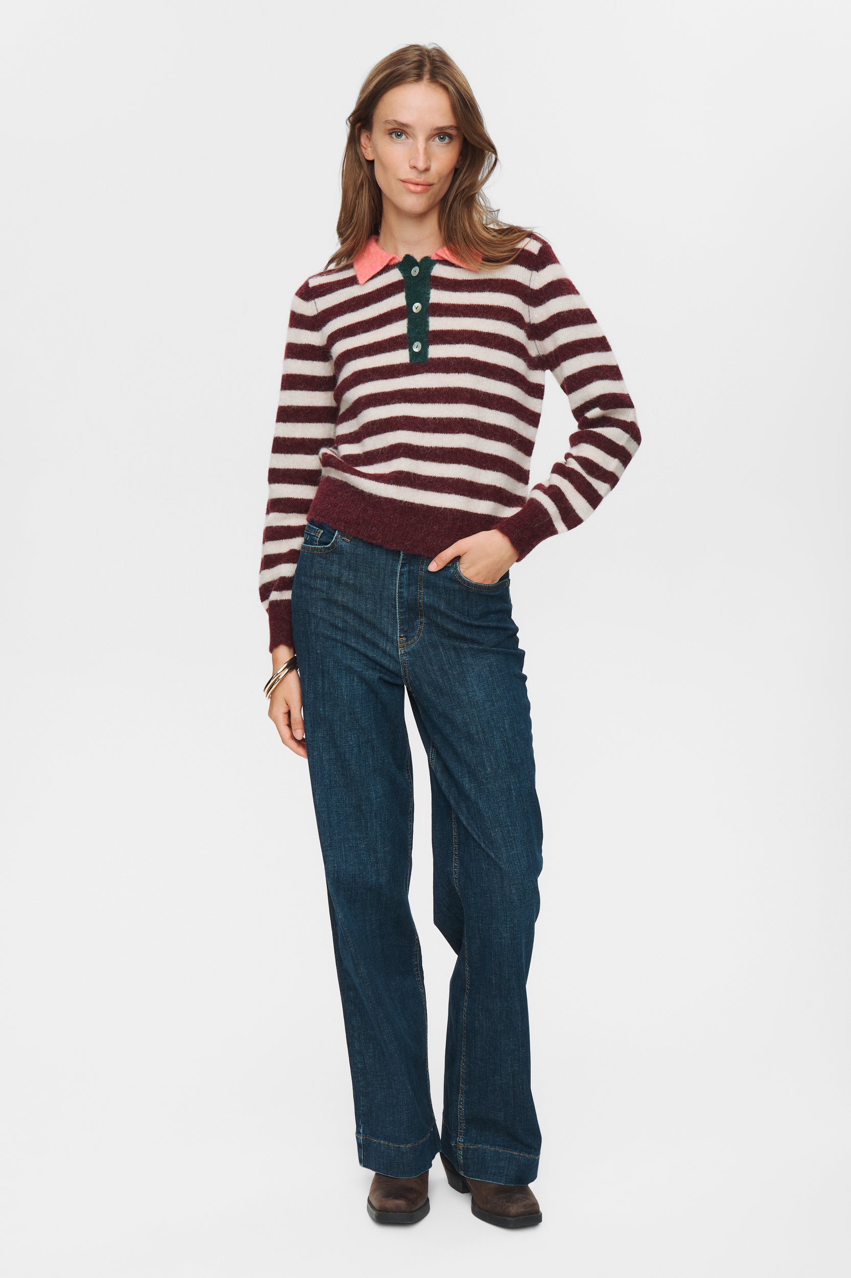 NÜMPH | CIARA RIETTE STRIPE PULLOVER - WINETASTING